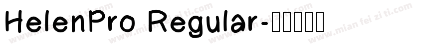 HelenPro Regular字体转换
